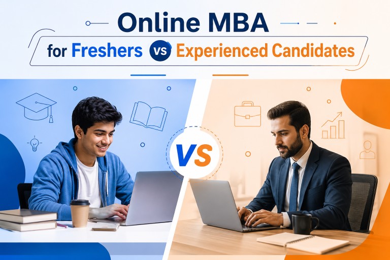 Online MBA for Freshers vs Experienced Candidates