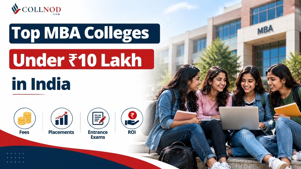 Top MBA Colleges Under ₹10 Lakh in India : Fees, Placements, Entrance Exams and ROI