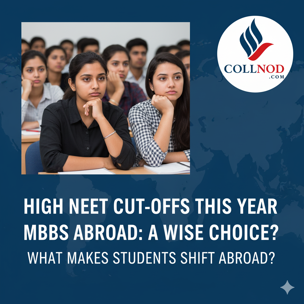 High NEET cut off this year makes MBBS abroad a vise choice for Indian students