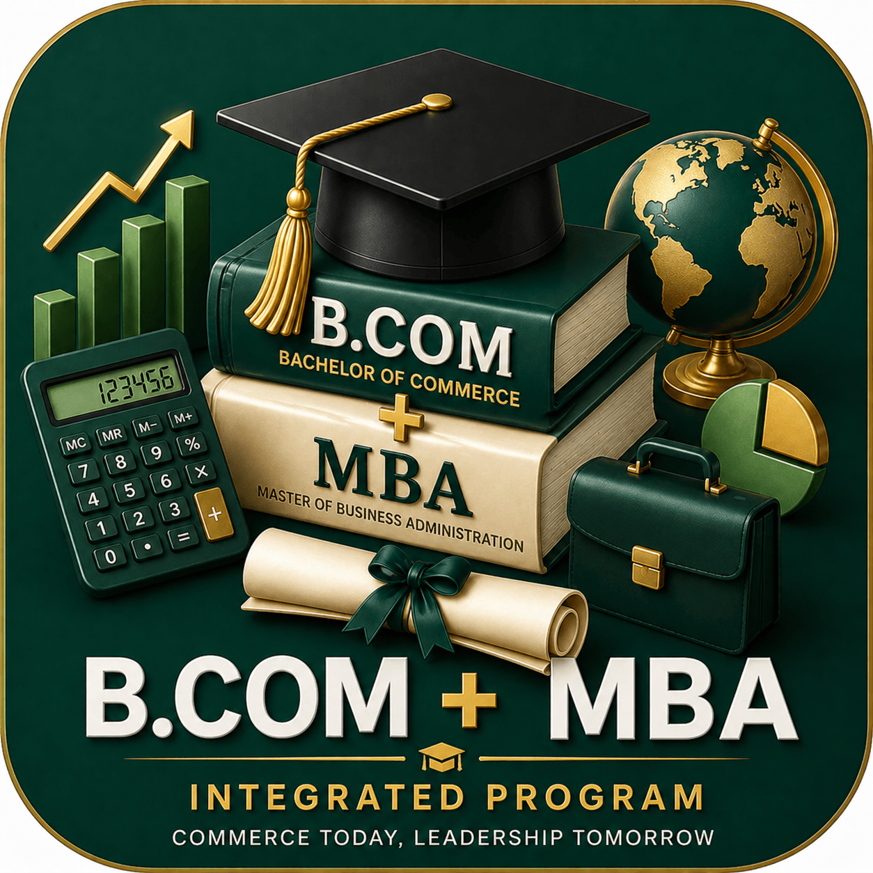 B.COM + MBA
